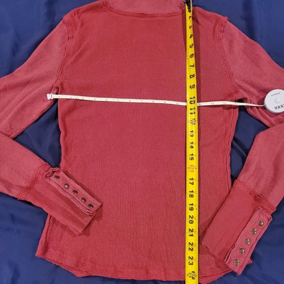 We the Free "Freya" Mock Turtlenecks - MAGENTA - Picture 14 of 16